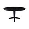 International Concepts 36 in. Solid Wood Round Top Pedestal Table with 12 in. Leaf - 30.1 in.High - Dining Height in Black K46-36RXT-23B - alternate 2